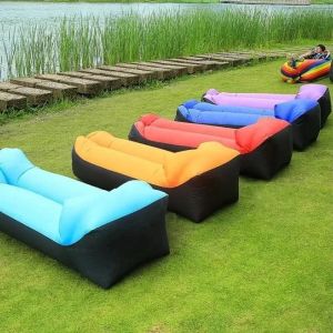 Lazy Inflatable Sofa Outdoor Chair Portable Inflatable Couch Folding Camping Sofa Outdoor Furniture Beach Inflatable Lounger