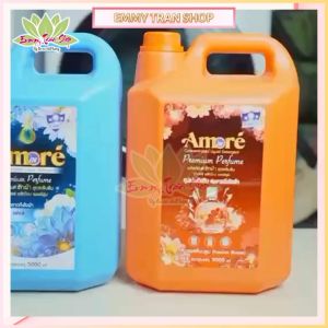 Nước Giặt Xả Đậm Đặc AMORE Can 5 Lít Nước Giặt Thái 6 In 1 Hương Nước Hoa Chính Hãng Thái Lan
