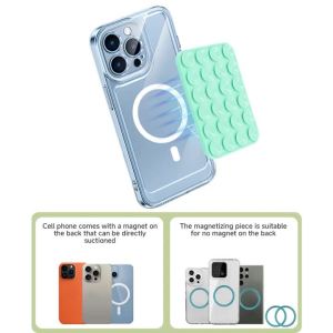 New Magnetic Phone Holder For Magsafe Suction Cup Silicone Magnet Wall Mount Stand For iPhone 12/13/14/15/16 Universal Bracket