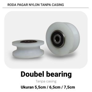Roda nilon bubut || Roda pagar dorong || Berbagai macam ukuran || Roda nilon tanpa casing