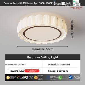 DGY | Retro Warm Simple Eyecare Creative Rectangular Living Room Ceiling Light