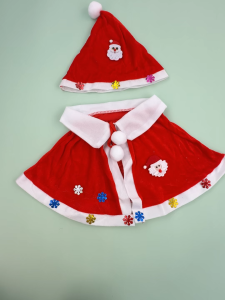 【พร้อมส่งจากกรุงเทพ】🚀🎅 ชุดซานต้าคลุมผ้า Christmas Cape Set ของขวัญคริสต์มาส ชุดแฟนซี
