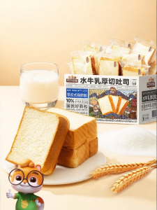 Three Squirrels | Nutritious Filling Water Buffalo Milk Thick Cut Toast 1000g