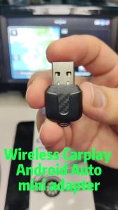 Bộ Chuyển Đổi VCARLINKPLAY CarPlay Android Auto 5GHz WiFi5 Có Dây Sang Không Dây Đầu Cắm USB/Type-C Cho 99% Xe Có CarPlay/Auto Có Dây