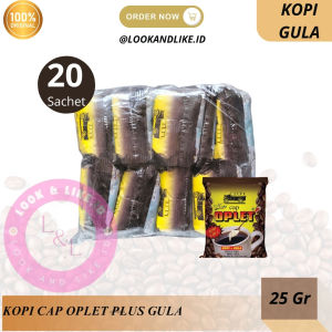 Kopi Gula Cap Oplet 1 Pack Isi 20 Bks X 25 gram Legendaris Kota Bogor
