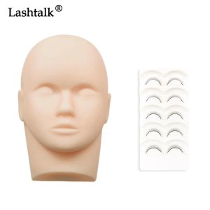 Lashtalk Lash Mannequin Head Model Training Lashes For Beginners Eyelash Extension 5 Pairs Set Handmade Beauty Salon Lashartists Student Practice Makeup From Nagaraku