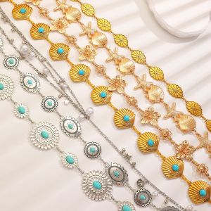 Title: Trendy Silver Ethnic Tassel Waist Chain for Women Slim Decorative Waist Belt Dresses Jeans Waist Jewelry