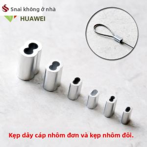Stainless Steel Chain with Locks Steel Wire Rope Locks Aluminum Sleeve Aluminum Clamps