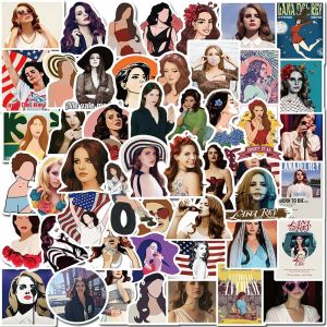 Lana Del Rey Ca Sĩ Hoạt Hình Đề Can 10/30/50 Con Thoáng Mát DIY Dán Cho Bình Nước Điện Thoại Máy Tính Xách Tay Graffiti Bao Bì