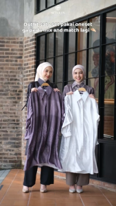 MINA ONE SET BAHAN SILK By TULUS / SETELAN TUNIK MOTIF MIX CRINKLE AIRFLOW RAMADHAN LEBARAN RAYA EID BAJU REMAJA WANITA Celana Dewasa Muslim Atasan Panjang Kulot