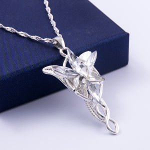 Mặt Dây Chuyền Pha Lê Màu Bạc Arwen Evenstar Dành Cho Nữ Trang Sức Hình Học Thời Thượng Lấy Cảm Hứng Từ Phim Quà Tặng Cho Các Cô Gái Dự Tiệc