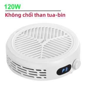 Máy Hút Bụi Móng Tay Không Chổi Than 120W Với Bộ Lọc Tháo Rời Tốc Độ Điều Chỉnh Được Kiểu Tròn Dùng Cho Làm Móng