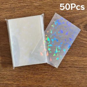 50Pcs 65*90MM Little Stars Laser Flashing Card Sleeves Protector Clear Protector Cards Photocard Protector Film