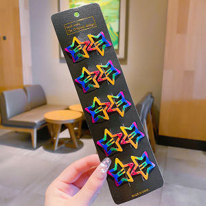 Adorable Star Baby Girl Hair Clips Childrens Headwear Popular 2021 New Style Baby Five-pointed Star Hair Accessories