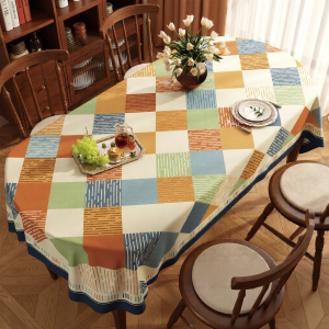 MAIYUQI | Waterproof Oil-Repellent Wash-Free Luxury Vintage Patterned Tablecloth