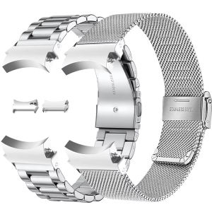 No Gaps Band for Samsung Galaxy Watch7 6 4 Classic 46mm 47mm/Watch4 5 Pro 44mm 40mm Stainless Steel Strap Curved End Bracelet
