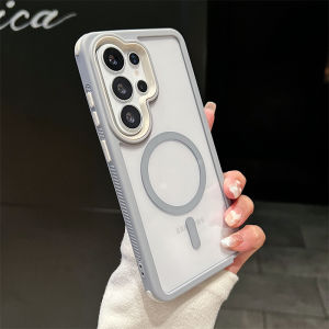 3 IN 1 Armor Clear Magnetic Case For Samsung Galaxy S26 S25 Edge S24 S23 FE S22 Ultra Plus A57 A37 A56 A06 A17 A34 A52 A55 Cover