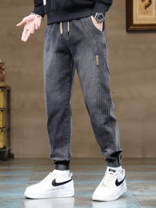LANYUEYOU | Mens Trendy Loose American Style Ankle Length Jeans