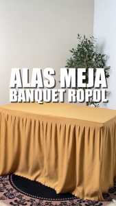 Rectangular Pleated Table Skirt 4/5/6/8FT Full Coverage for Banquet Conference Office Event