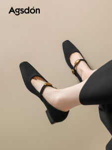 Agsdon | Low Heel Elegant Dress Mary Jane Women Shoes