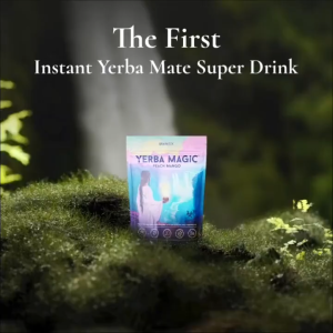 Yerba Mate Instant Tea Powder 3-in-1 Super DrinkYerba Magic Peach Mango 30 Servings