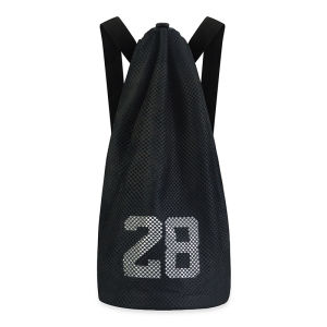 Basketball Bag Mens Training Bag Large Capacity Backpack Drawstring Cosmetics Bag Net Bag Football Bag Drawstring Sports Carrier
