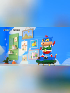 AREAX Crayon Shin-Chan Dynamic Superman Building Blocks Peripheral Figure Ornaments Chi