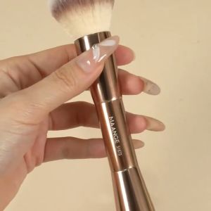 MAANGE แปรงแต่งหน้า แปรงคอนทัวร์ แปรงแป้งฝุ่น แปรงแชมเปญ แบบสองหัว