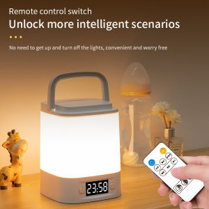 Rechargeable LED Bedside Night Light Eye Protection Desk Lamp Dimmable for Bedroom Baby Feeding Children Room Sleep