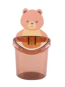 ที่เก็บแปรงสีฟัน ที่วางแปรงสีฟัน ที่วางของติดผนัง ที่วางของในห้องน้ำ ที่วางของรูปหมีน่ารัก กล่องเก็บอุปกรณ์อาบน้ำ มีให้เลือก3สี