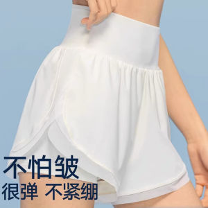 High-Waist Quick-Dry Running Sports Shorts Womens Fitness Tennis Badminton Yoga Exercise Shorts Breathable Anti-Light