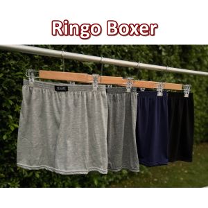 Ringo Boxer บ็อกเซอร์ เทาอ่อน เทาเข้ม กรม ดำ สี พื้น ผ้า นุ่ม ยืด ฟรีไซส์ กางเกง บ๊อกเซอร์ ผู้ ชาย หญิง