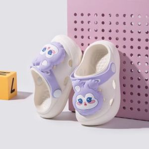 Cute Cartoon Cat Rabbit Childrens Sandals Breathable Anti-slip Soft Bottom Indoor Outdoor Beach Shoes for Boys And Girls
