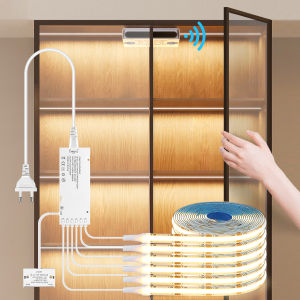 Smart Double Door Sensor Switch COB LED Strip Light for Cabinet Lighting 12V Dupont LED Tape Lights Door Open Light-ON