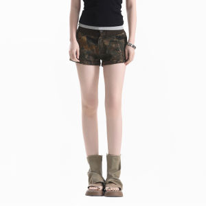 zuocisankon | Elastic Waist Fitted Shorts