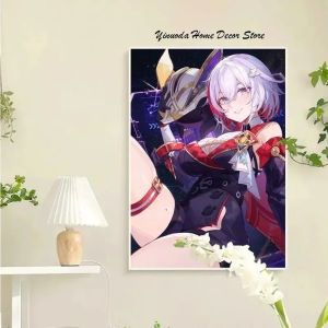 Numby Game Honkai Star Rail Canvas Painting Poster Topaz Wall Art Home Room Decor Canvas Painting Living Room Decor