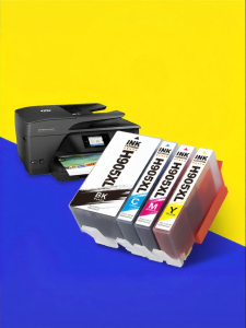 YOCARE | Large Capacity Color Ink Cartridge for Specific HP Models Non-Refillable