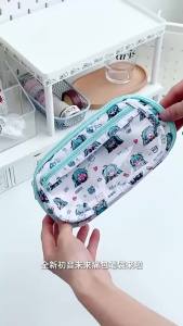 Takara Tomy | Hatsune Miku Pencil Bag Cartoon High-looking Large-capacity Multi-layer Stationery Bag Student Stationery Bag Pencil Storage Bag