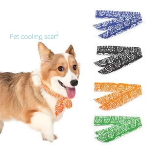 Summer Pet Cooling Ice Scarf Cool Ice Towel Heatstroke Dogs Cats Ice Collar Adjustable Cat Collar Bib Dog Supplies 2026 New