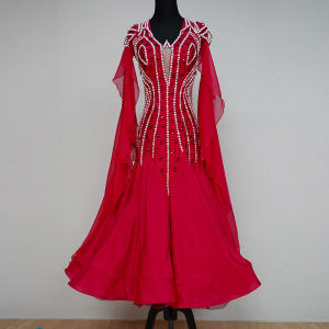 DANBAOLUO | Elegant Feathery Large Skirt Dance Competition Dress