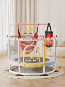 Umay(佑美) | Indoor Quiet Trampoline with Safety Guard Prevents Tipping Trampoline