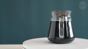 Glass Range Coffee Server For Pour Over Coffee & Tea - 600ml/20oz Ovalware Microwave Safe & Heatproof 2.5mm Thick Glass Body