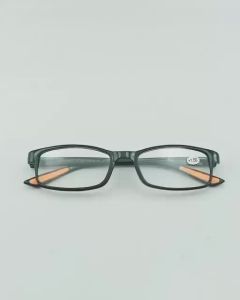 Kacamata Plus Full Rim Uniseks Bahan Anti Patah Ringan Elastis Lensa Bening Bagian Frame Ujung Karet Orange (PLUS +0.50 SAMPAI +4.00) BAZAR KACAMATA ANTI PATAH MURAH