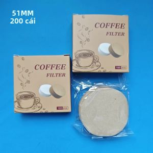 100 Chiếc Vòng Giấy Lọc Cà Phê 51/54/58 Mm Đa Năng Moka Pot Lọc Dùng Một Lần Bột Gỗ Bột Bát Lọc Cà Phê Thứ Cấp