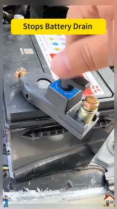 JIANTAI Car Battery Disconnect Switch Quick Cut-Off 12V/24V Battery Terminal Clamp Wire Cable Clamp Copper Electric Battery Connector Power Cut Off Kill Switches Leak-Proof Disconnect Switch Protector Anti-Leakage Switch Truck Auto Vehicle Parts