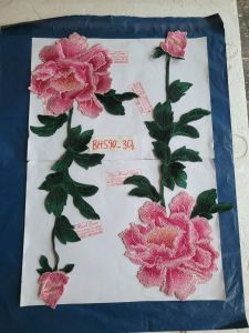 Công thêu hoa thêu bộ hoa và công thêu may lên áo dài