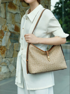 Belle | Classic Floral Print Large Capacity Commuter-Style Handbag