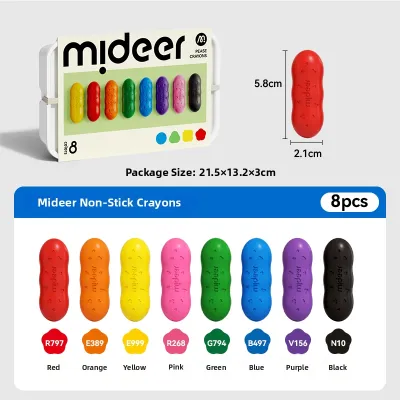 MiDeer | Non-Toxic Washable Safe Toddler Drawing Crayons