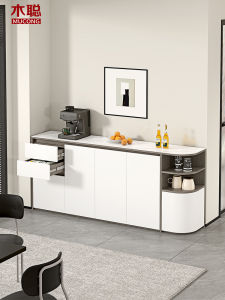 MUCONG | Living Room Storage Cabinet Modern Minimalist Arc-shaped Rock Panel