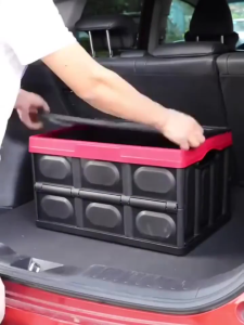 🔥30L/56L Lidded Storage Bins Collapsible Storage Box Crates for Clothes BooksSnack Car foldable storage box Bucket Car